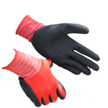 NMSAFETY EN388: 2016 2131X gants en latex rouge et noir pour les travaux de construction